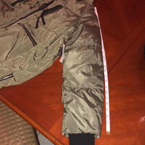 Forever21+Ci sono NWT  faux utility trim shearling parka puffer jacket size XL. - Picture 17 of 17